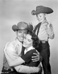 Tim Hovey with Jock Mahoney and Julie Adams